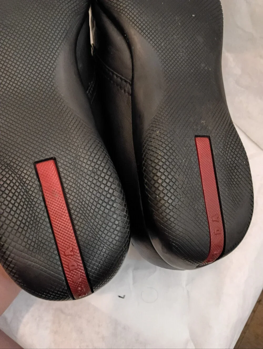 MENS PRADA LOAFER Leather Black Luxury Shoes UK 11.5 Us 12
